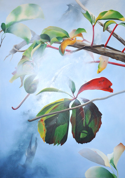 FOGGY MORNING oil on canvas, 67” x 47”, 2013