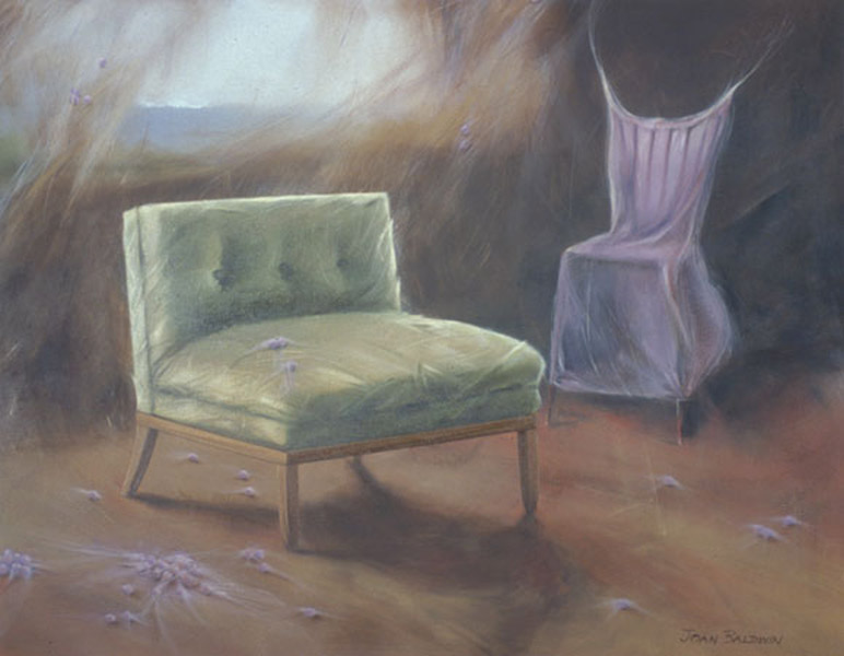 HERMIONE'S HIDEAWAY 	oil on canvas, 33 x 42”, 1999